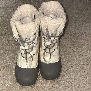 Kids Winter Boots - Gray and White